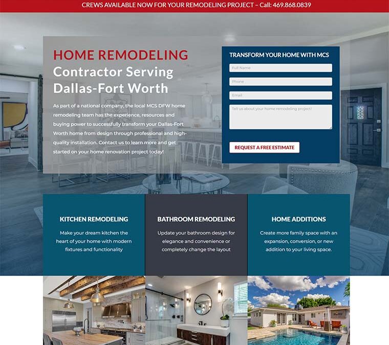 MCS OFFERING REMODELING SERVICES TO DALLAS AREA HOMEOWNERS